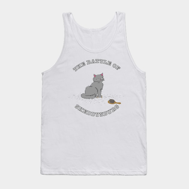 The Battle of Sheddysburg (Gray Cat) Tank Top by xenotransplant